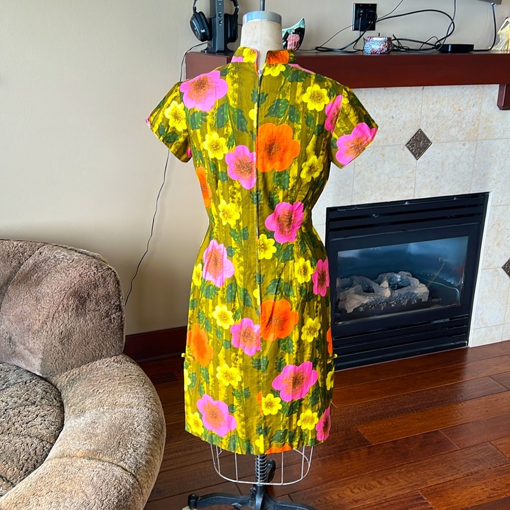 60s Sun Fashions of Hawaii wiggle dress - Picture 8 of 13